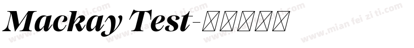 Mackay Test字体转换